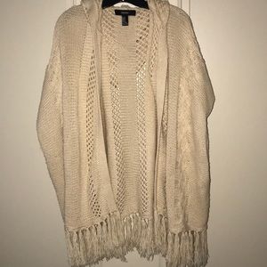 Hooded, Knitted Cardigan